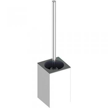 Scopino WC a parete Edition 90 con supporto in metallo cromato e inserto in plastica antracite