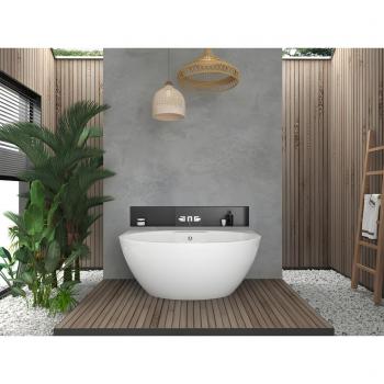 Bañera Estandarizada Oval 197L, Blanco, Acrílico, PAGRUS