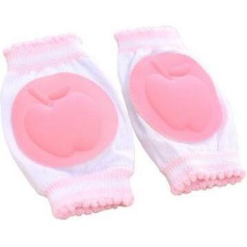 Genouillères en coton pour fille, rose tendre