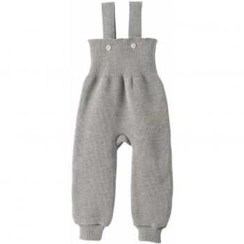 Disana Strick-Trägerhose für Kinder Grau 98-104