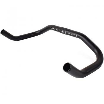 Guidon de vélo Bullhorn 25,4 mm noir