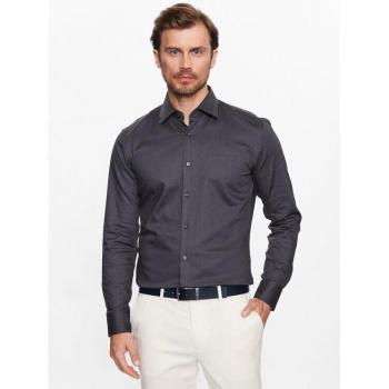 Boss Grigio Scuro Camicia a Manica Lunga H-Hank Kent 45