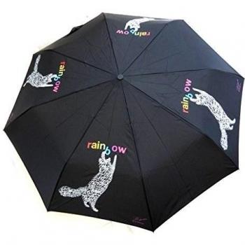 Paraguas mini neyrat 'Wild About Words' gato negro
