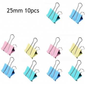 ClipFlex 10+5: Clips Metálicos 25mm y 32mm en Pack Colorido