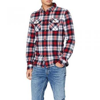 Superdry Camicia Lumberjack, Bianco (White Check SSA), XL Uomo