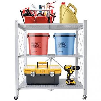 Estantería Plegable Multiusos con Ruedas