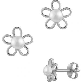 Firetti Ohrstecker Eleganz in Silber mit Süßwasserperlen