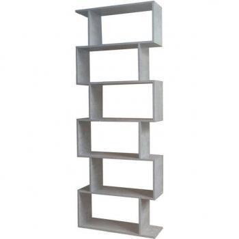 HTI‑Living Standregal Thekla – Beton, 70 × 23,5 × 189 cm, 6 Fächer