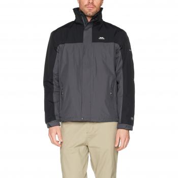 S‑Size Grey Waterproof Flake‑Proof Jacket with Hood from Trespass Phelps