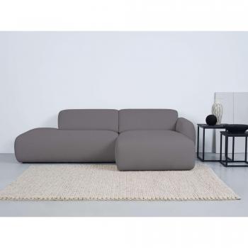 Ecksofa Andas Myrland – 222 cm, grau, 100 % PES, Easy Clean