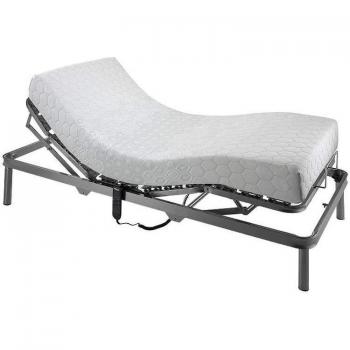 Colchón articulado visco Memory 20 cm con cama eléctrica 90x200 cm