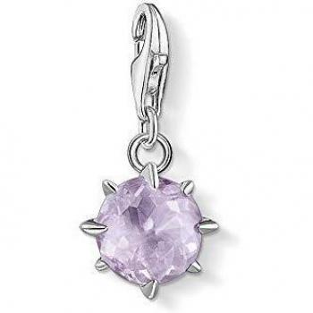 Colgante Charm de Plata con Piedra Natal de Junio