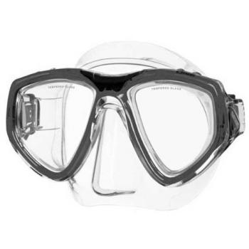 Máscara de snorkel SEAC One, Unisex, Transparente/Negro