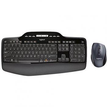 Logitech MK710 Tastiera e Mouse Wireless con Logitech Unifying, Nero [Layout Italiano QWERTY]