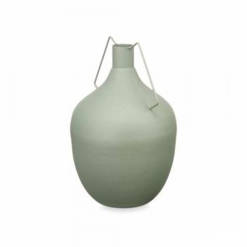 Vases design en acier vert