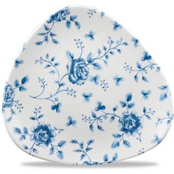Churchill Blue Rose Chintz Triangle Plate Bundle