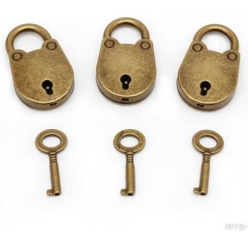 Mini Antique Padlocks Set (3 Pcs)