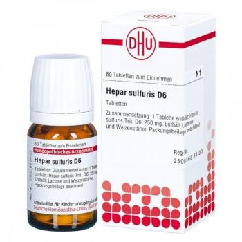 DHU Hepar sulfuris D6 Tabletten 80 Stück