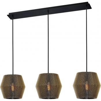 Lampada a sospensione Layer in cartone a doppio cono