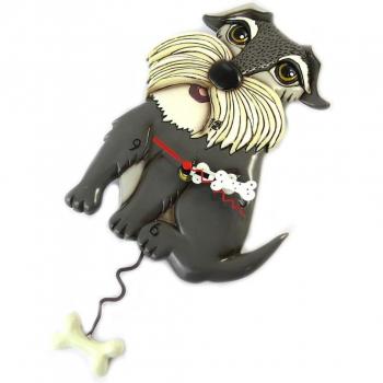 Lily’s Treasures 26×17cm Grey Dog Clock (Allen Designs)
