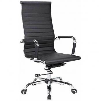 Silla de Despacho Elevable con Acabado Negro