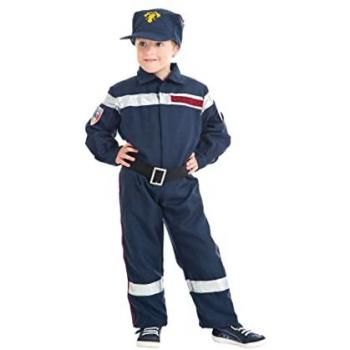 Enfant Pompier Bleu – Costume Polyvalent – 140 cm