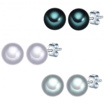 Pendientes Valero de Esmeralda y Perla Blanca