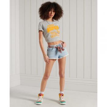 Jeans Court Superdry à Dentelle Femme