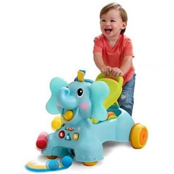 Infantino Éléphant Jeu-Attrapeur 5 Balles, 3 Modes