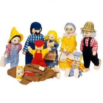 Poupées de la famille agricole Goki