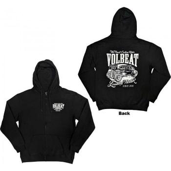Volbeat Unisex Hoodie met volledige rits en Louder and Faster opdruk
