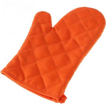 Isolierte Ofenhandschuhe aus schwarzer Baumwolle, dick und tragbar, für Backen