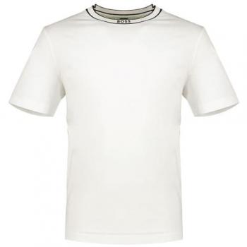 BOSS GREEN T-Shirt Herren Tee 5 Rundhals, Größe 2XL, weiß