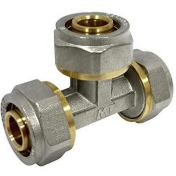 Klemmring für Verbundrohr (PEX), T-Stück mit Ø20 mm – Vdc 641130020