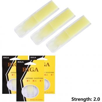 Pack de 3 roseaux en résine pour saxophone soprano, forces 1.5, 2.0, 2.5