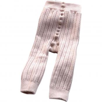 Pantalon pour petites filles, hiver, taille haute, élastique, 6 mois à 6 ans