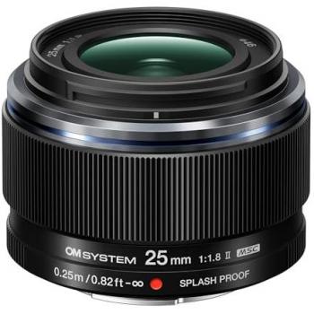 M.Zuiko Digital 25 mm f/1.8 II – Objektiv mit fester Brennweite für Micro‑4/3 (Schwarz)