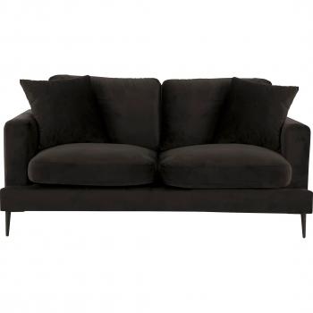 Leonique 2-Sitzer »Wohlfühlsofa«, mit losen Kissen und Metallbeinen