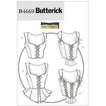 Butterick B4669 Corset Pattern for Women, Sizes 6-12