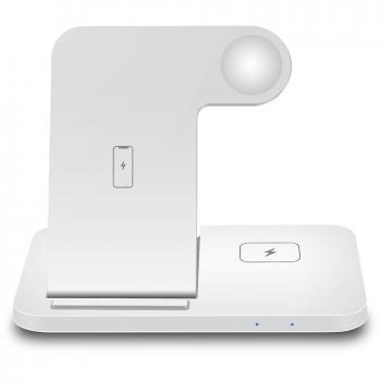Support de charge sans fil 3 en 1 Visgaler 15W pour Apple Watch et iPhone