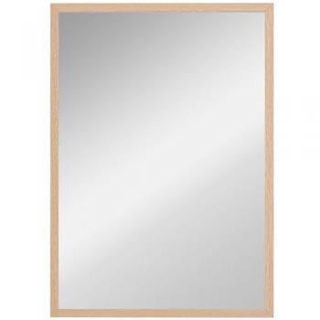 Cadre Miroir Homcom 50x70 cm – Épaisseur Bois Naturel