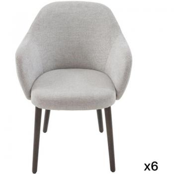 Set di 6 Poltrone Ernest Bridge Grigio