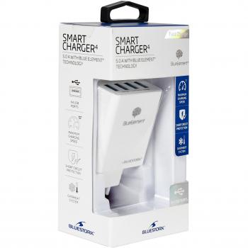 Cargador Interior Bluestork 5A Blanco