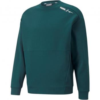 Felpa Girocollo Uomo Puma Verde RAD/CAL