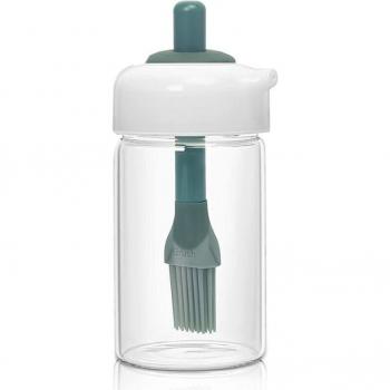 Non-Drip Condiment Oil Bottle with Silicone Brush