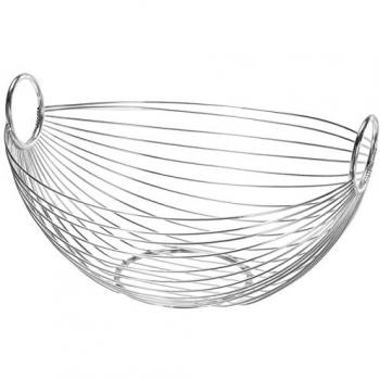 Corbeille Fruits Zeller 25,5 cm × 16 cm (Chromée)