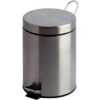 3 Litre Stainless Steel Trash Can with Foot Pedal Operation