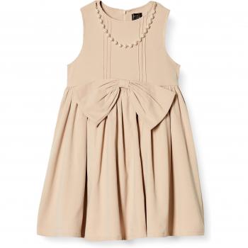 Vestiario Giovanile: Abito Senza Maniche beige con Collana