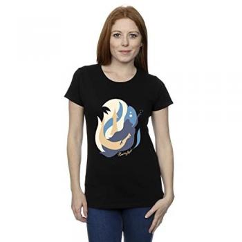 Black Little Mermaid Silk-Cotton T-Shirt