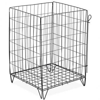 Wire Compost Bin for Garden Waste, 68 x 46 x 46 cm, Metal, Black